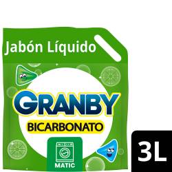 Jabón Liquido Baja Espuma Bicarbonato Limon Granby x 3 Lt.