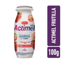 Leche fermentada frutilla Actimel 100g.