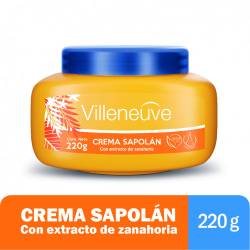 Crema Sapolan con Extracto de Zanahoria Villeneuve x 200 cc.