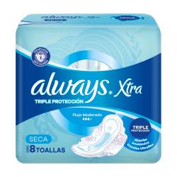 Toalla Higiénica Normal con Alas Xtra Seca Always x 8 Un.