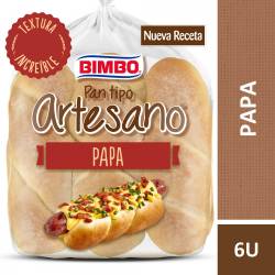 Pan para Panchos Artesano Papa x 6 Un. Bimbo x 240 g.