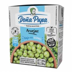 Arvejas Secas Remojada Bajo Sodio Doña Pupa x 340 g.