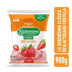 Yogur bebible deslactosado frutilla La Serenísima Clásico 900g