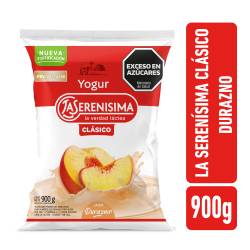 Yogur bebible durazno La SerenÍsima Clásico 900g