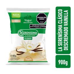 Yogur bebible descremado vainilla La Serenísima Clásico 900g.