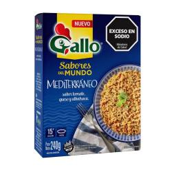 Arroz Preparado Mediterráneo Gallo x 240 g.