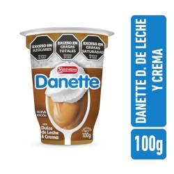 Postre dulce de leche con crema Danette 100g