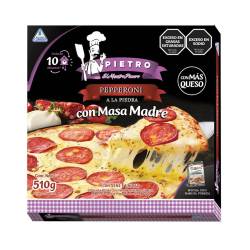 Pizza Pepperoni con Masa Madre Pietro x 510 g.