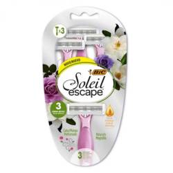 Maquina Afeitar Soleil Escape R&M Bic x 3 Un.