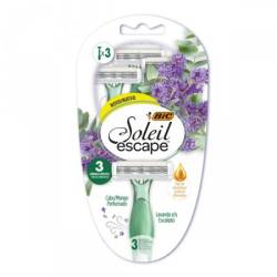 Maquina Afeitar Soleil Escape L&E Bic x 3 Un.