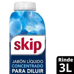 Jabón Líquido Ropa Diluir Baja Espuma Oxi Botella Skip x 500 cc.