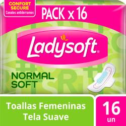 Toallas femeninas Ladysoft Normal Soft 16 un