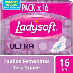 Toallas femeninas Ladysoft Ultra suave 16 un