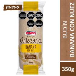 Budín Banana con Nuez Artesano x 350 g.