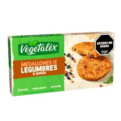 Medallones de Legumbres y Quinoa x 4 Un. Vegetalex x 300 g.