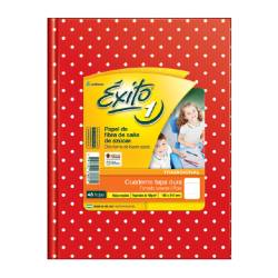 Cuaderno Éxito Rayado 48 Hojas 100 gr Lunares Rojo
