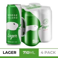 Cerveza Lager x 4 Un. Goose Island x 710 cc.