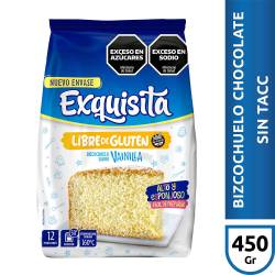 Polvo para Preparar Bizcochuelo Vainilla sin Tacc Exquisita x 450 g.