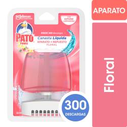 Canasta Líquida para Inodoro Pato Floral Aparato + Repuesto 50cc