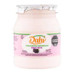 Yogur Batido Descremado sabor Mora Dahi x 170 g.