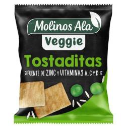 Tostadas de Arroz Veggie Arvejas con Vitaminas Molinos Ala x 100 g.