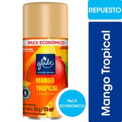 Aromatizante de Ambientes Automático Glade Mango Tropical Repuesto 170cc