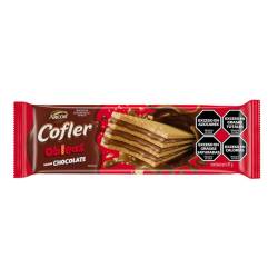 Obleas Dulces sabor Vainilla con Relleno Chocolate Cofler x 87 g.