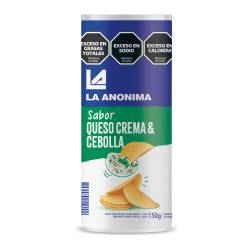 Papas Tubo sabor Cebolla y Queso La Anónima x 150 g.