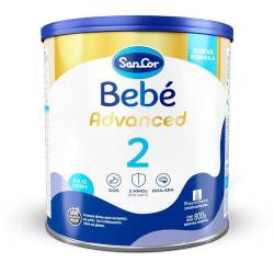 Fórmula Láctea Advanced Etapa 2 Lata Sancor Bebé Advanced x 800 g.