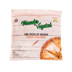 Prepizza de Quinoa sabor Zanahoria Congelada Mundo Vegetal x 300 g.
