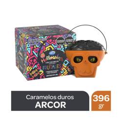 Calavera con Caramelos Masticables Frutales Hallowen Arcor x 396 g.