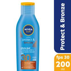 Protector Solar Fps30 Locion Bronze Nivea Sun x 1 Un.