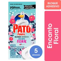 Limpiador Inodoro Bloque Adhesivo Pato Floral 24.6 g