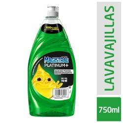 Detergente Líquido Platinum Verde Limón Magistral x 750 cc.