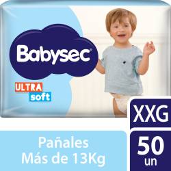 Pañales Babysec Ultrasoft XXG 50 Un.