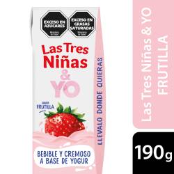 Alimento a Base de Yogur Frutilla Las Tres Niñas x 190 g.