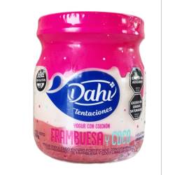 Yogur Entero de Frambuesa y Coco  Dahi x 130 g.