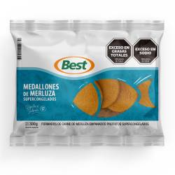 Medallones de Merluza Rebozados Best x 300 g.
