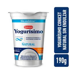 Yogur Natural Sin Endulzar Conicet Yogurísimo x 190 g.