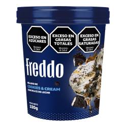 Helado Cookies & Cream con Dulce de Leche Freddo x 320 g.