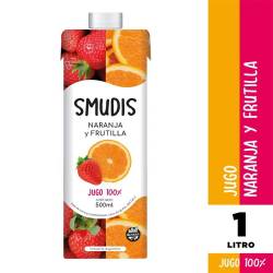 Jugo Naranja Y Frutilla Smudis x 1000 cc