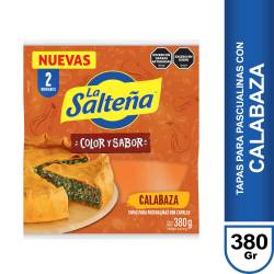 Tapa Pascualina con Calabaza x 2 Un. La Salteña x 380 g.
