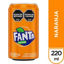 Gaseosa Naranja Lata Fanta x 220 cc.