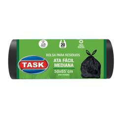 Bolsa para Residuos 50 x 65 cm. Ata Facil Task x 20 Un.