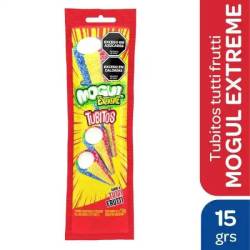 Caramelos de Goma Tubitos Extreme Tuti Frutti Mogul x 15 g.