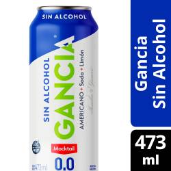 Americano Cero Alcohol Lata Gancia x 473 cc.