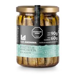 Filetes de Anchoas en Aceite La Anónima x 90 g.