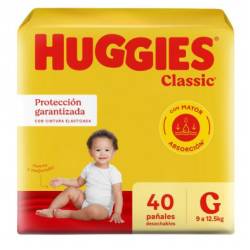 Pañal G Classic Huggies x 36 Un.