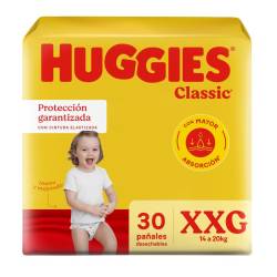 Pañal XXG Classic Huggies x 30 Un.